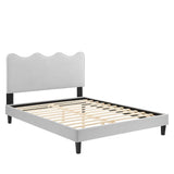 Current Performance Velvet Twin Platform Bed by Lefancy