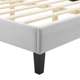 Current Performance Velvet Twin Platform Bed by Lefancy