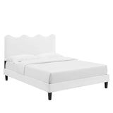 Current Performance Velvet Twin Platform Bed by Lefancy