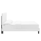 Current Performance Velvet Twin Platform Bed by Lefancy