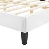 Current Performance Velvet Twin Platform Bed by Lefancy