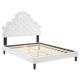 Gwyneth Tufted Performance Velvet Queen Platform Bed by Lefancy