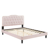 Amber Performance Velvet Queen Platform Bed by Lefancy