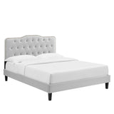 Amber Performance Velvet Twin Platform Bed by Lefancy