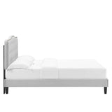 Amber Performance Velvet Twin Platform Bed by Lefancy