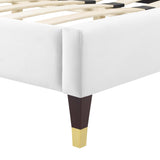 Peyton Performance Velvet Twin Platform Bed by Lefancy