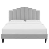 Elise Performance Velvet Twin Platform Bed by Lefancy