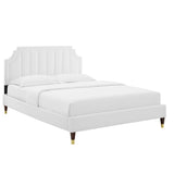 Sienna Performance Velvet Twin Platform Bed by Lefancy