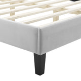 Sienna Performance Velvet Twin Platform Bed by Lefancy