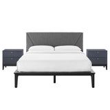 Dakota 3 Piece Upholstered Bedroom Set by Lefancy