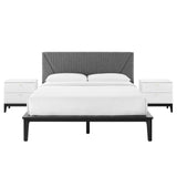 Dakota 3 Piece Upholstered Bedroom Set by Lefancy