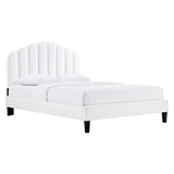 Daisy Performance Velvet Full Platform Bed by Lefancy