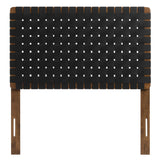 Sparta Weave Vegan Leather Twin Headboard by Lefancy