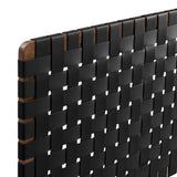 Sparta Weave Vegan Leather Full Headboard by Lefancy