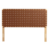 Sparta Weave Vegan Leather Full Headboard by Lefancy