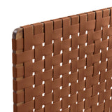 Sparta Weave Vegan Leather Full Headboard by Lefancy