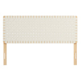 Sparta Weave Vegan Leather Queen Headboard by Lefancy