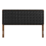 Sparta Weave Vegan Leather Queen Headboard by Lefancy