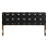 Sparta Weave Vegan Leather King Headboard by Lefancy