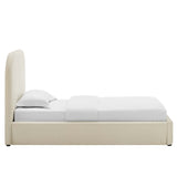 Keynote Performance Velvet Curved Twin Platform Bed by Lefancy