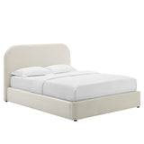 Keynote Performance Velvet Curved Full Platform Bed by Lefancy