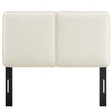 Lindee Boucle Fabric Twin Headboard by Lefancy