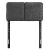 Lindee Boucle Fabric Twin Headboard by Lefancy