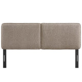 Lindee Boucle Fabric King Headboard by Lefancy