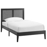 Sirocco Rattan and Wood Twin Platform Bed by Lefancy