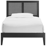 Sirocco Rattan and Wood Twin Platform Bed by Lefancy