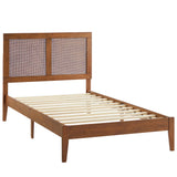 Sirocco Rattan and Wood Twin Platform Bed by Lefancy