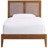 Sirocco Rattan and Wood Twin Platform Bed by Lefancy