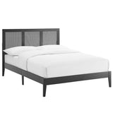 Sirocco Rattan and Wood Full Platform Bed by Lefancy