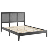 Sirocco Rattan and Wood Full Platform Bed by Lefancy