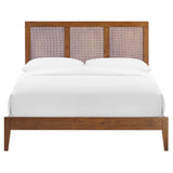 Sirocco Rattan and Wood Full Platform Bed by Lefancy