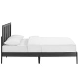 Sirocco Rattan and Wood Queen Platform Bed by Lefancy