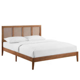 Sirocco Rattan and Wood Queen Platform Bed by Lefancy