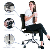 Jive Armless Mid Back Office Chair by Lefancy