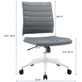 Jive Armless Mid Back Office Chair by Lefancy