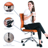 Jive Armless Mid Back Office Chair by Lefancy