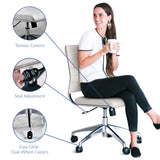 Jive Armless Mid Back Office Chair by Lefancy