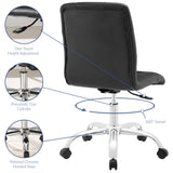 Prim Armless Mid Back Office Chair by Lefancy