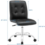 Prim Armless Mid Back Office Chair by Lefancy