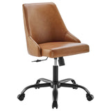 Designate Swivel Vegan Leather Office Chair by Lefancy