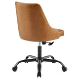 Designate Swivel Vegan Leather Office Chair by Lefancy