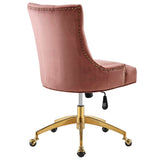 Regent Tufted Performance Velvet Office Chair by Lefancy