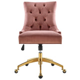 Regent Tufted Performance Velvet Office Chair by Lefancy