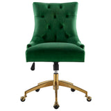 Regent Tufted Performance Velvet Office Chair by Lefancy