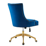 Regent Tufted Performance Velvet Office Chair by Lefancy