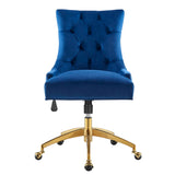 Regent Tufted Performance Velvet Office Chair by Lefancy